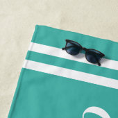 Türkis Blue Girls Personalisierter Name Strandtuch (Beispiel)