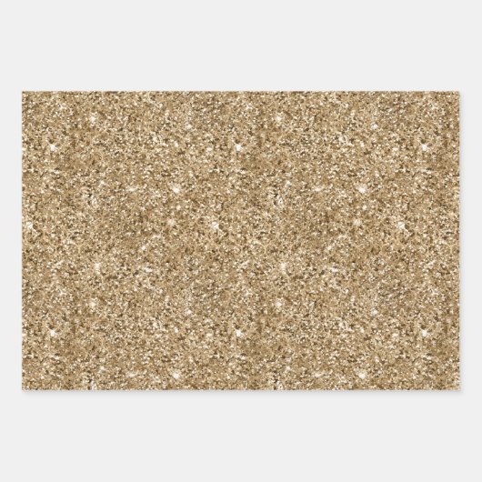 Türkis Blue Gold Glitzer Zebra Print Geschenkpapier Set (Vorderseite 3)