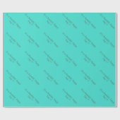 Türkis Blue Green 40E0D0 - Benutzerdefiniert oder Geschenkpapier (Flach)