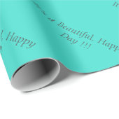 Türkis Blue Green 40E0D0 - Benutzerdefiniert oder Geschenkpapier (Rolleneckpunkt)