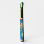 Türkis Blue Green Modern Paisley Name Case-Mate iPhone Hülle (Hinten/Links)