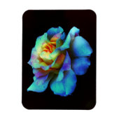 Türkis Blue Krawatten Dyed Rainbow Rose Magnet (Vertikal)