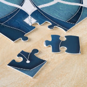 Türkis Blue Mandala Puzzle (Seite)