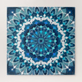 Türkis Blue Mandala Puzzle (Horizontal)