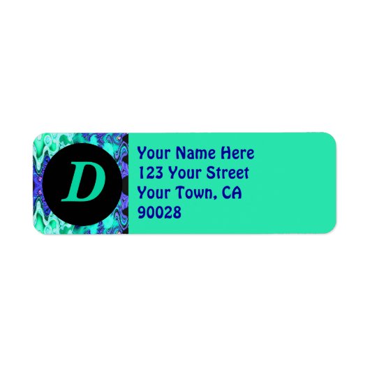 Türkis Blue Monogram (Vorne)