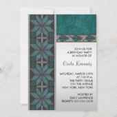 Türkis Blue Native American Birthday Party Einladung (Rückseite)