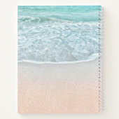 Türkis Blue Ocean Foto Wedbook Notizblock (Rückseite)