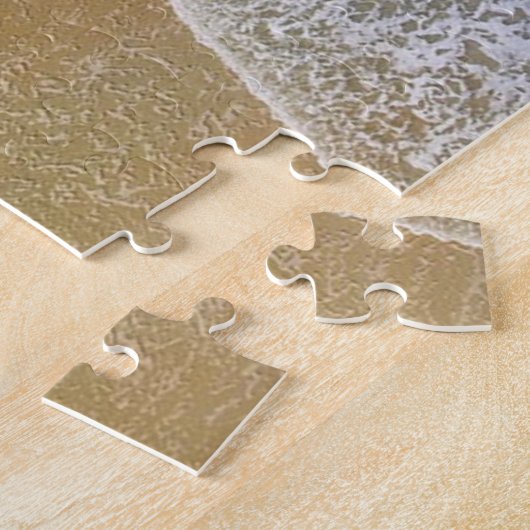 Türkis Blue Ocean Wave Sandy Beach Puzzle (Seite)