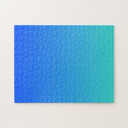 Türkis Blue Ombre Puzzle (Horizontal)