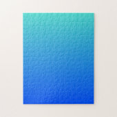 Türkis Blue Ombre Puzzle (Vertikal)