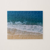 Türkis Blue Palm Coast Sandstrand Puzzle (Horizontal)