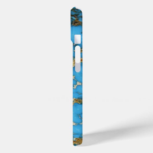 Türkis Blue Phone Case (Rückseite / Links)