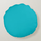 Türkis Blue Rundes Kissen (Rückseite)