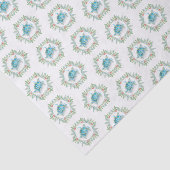 Türkis Blue Sea Turtle Beachy Weihnachten Seidenpapier (Ausschnitt)