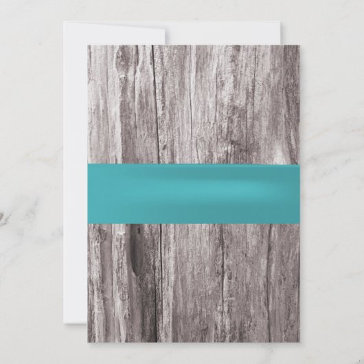 Türkis Blue Seashells Beach Brautparty Einladung (Rückseite)