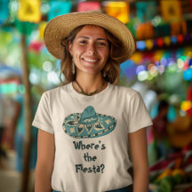 Türkis Blue Sombero Custom Slogan Graphic