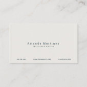 Türkis Blue Tropical Ocean Beach Visitenkarte (Rückseite)