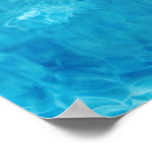 Türkis Blue Water Pool Fotografie Poster (Ecke)