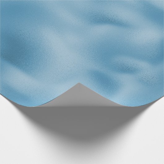 Türkis Blue Wedding Geschenkpapier (Ecke)