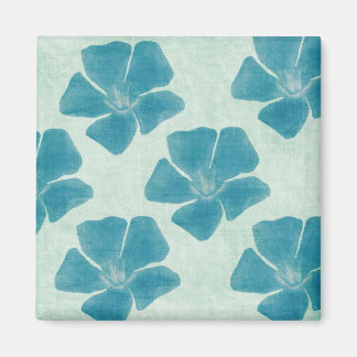 Türkis-Blumen-Muster-Magnet Magnet