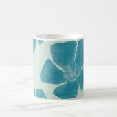 Türkis-Blumen-Tasse Kaffeetasse (Mittel)