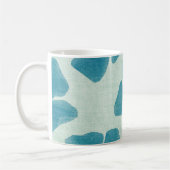 Türkis-Blumen-Tasse Kaffeetasse (Links)