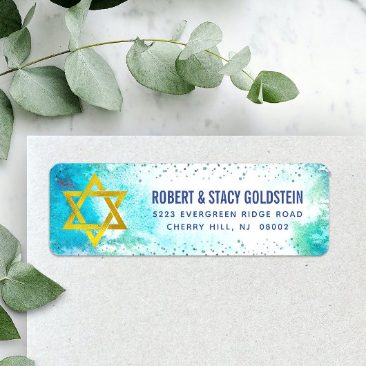 Türkis B'nai Mitzvah Rücksendeadresse