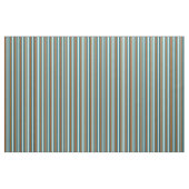 Türkis, Braun, Deep Sky Blue und Black Lines Stoff (Yard (91,4 cm))