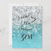 Türkis Bridesmaid Einladung (Vorderseite)