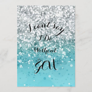 Türkis Bridesmaid Einladung