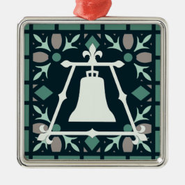 Türkis-Buntglas Fleur Raincross Entwurf Ornament Aus Metall