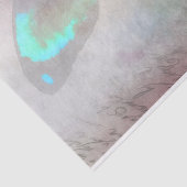 Türkis Butterfly Flügel Vintag Handwriting Seidenpapier (Ausschnitt)