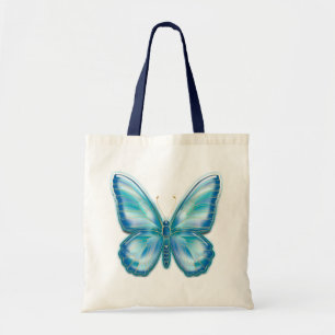 Türkis Butterfly Tragetasche