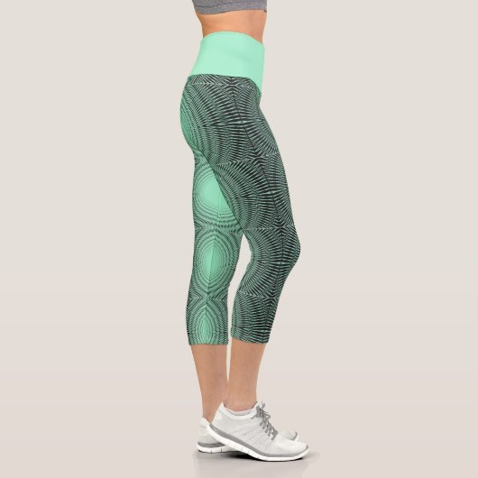 türkis capri leggings (Rechts)