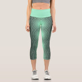 türkis capri leggings (Vorderseite)
