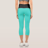 Türkis Capri Leggings (Rückseite)
