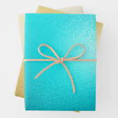 Türkis Chic Aqua Blue Geschenkpapier Set (Beispiel)