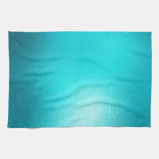 Türkis Chic Aqua Blue Geschirrtuch (Horizontal)
