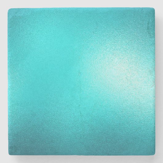 Türkis Chic Aqua Blue Steinuntersetzer (Vorderseite)