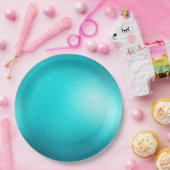 Türkis Chic Aqua Blue Wedding Pappteller (Party)