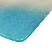 Türkis Chic White Aqua Blue Schneidebrett (Ecke)