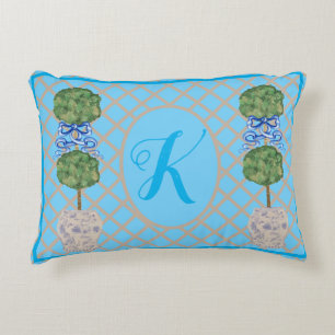 Türkis Chinoiserie Ginger Jar Jars Topiary Thro Dekokissen