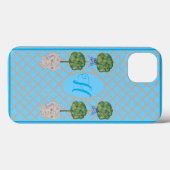 Türkis Chinoiserie Ginger Jars Jars Topiary Case-Mate iPhone Hülle (Rückseite (Horizontal))