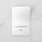 Türkis Circle Gingham custom Dankeschön Karte (Innenseite)