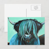 Türkis Coo, wie geht es dir? Postkarte (Vorne/Hinten)