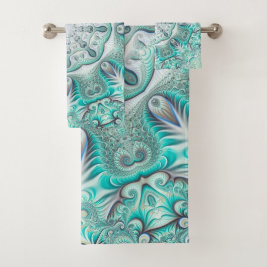Türkis Coral Reef Mandala Badhandtuch Set (Insitu)