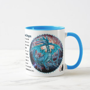 Türkis Cosmic Dragon Tasse