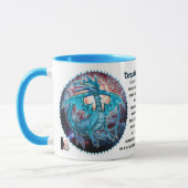 Türkis Cosmic Dragon Tasse (Links)