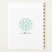 Türkis Crochet Planner Planer (Rückseite)