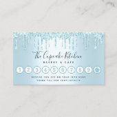Türkis Cupcake Bäckerei Konditorei Koch Glitzer Tr Treuekarte (Vorderseite)